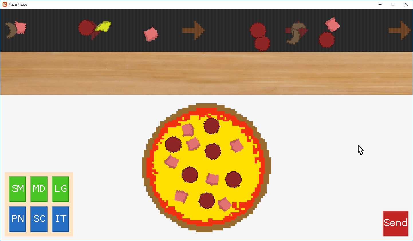 PizzasPlease Chef Screen